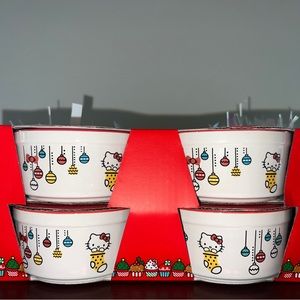 Hello Kitty Christmas Holiday Ramekins Set NWT